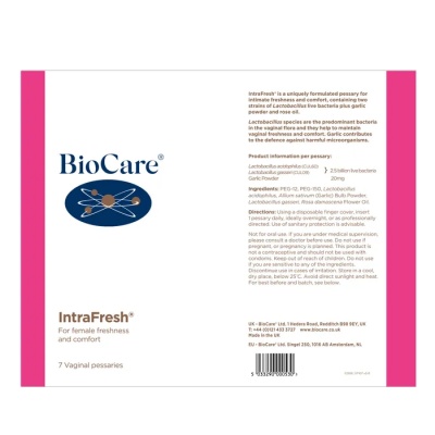 BioCare IntraFresh 7 Pessaries